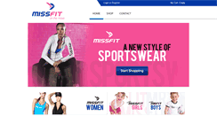 Desktop Screenshot of missfitsportswear.com